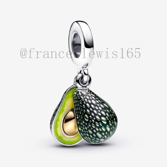 Pandora Avocado Double Dangle Charm - Picture 1 of 7